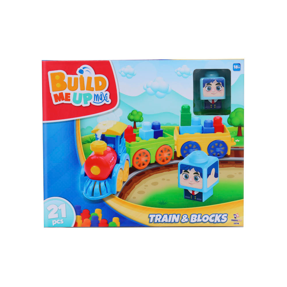 Set de Bloques de Tren Happy Line 21 piezas