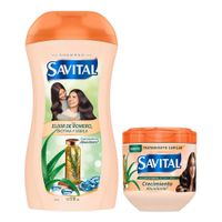 Pack Savital Elixir Romero: Shampoo 510ml + Tratamiento Capilar 425ml