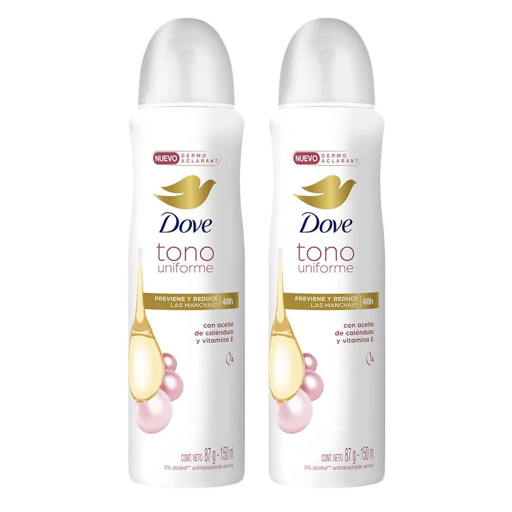 Tripack Antitranspirante Dove Tono Uniforme 150ml