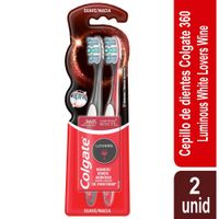 Cepillo de Dientes Colgate 360° Luminous White Lovers 2un