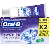 Twopack Crema Dental Oral-B 3D White 67ml