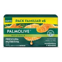 Sixpack Jabón en Barra Palmolive Mandarina y Romero 110g
