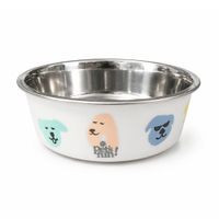 Plato Pet's Fun Acero Inoxidable 820ml Perritos