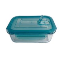 CONTENEDOR HERM. VIDRIO RECTAN 0.3L