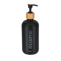 Dispensador Shampoo Vidrio Tendance Negro 500ml
