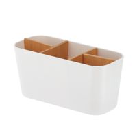 Organizador Cuadrado Tendance Plastico Blanco 5 Compartimiento