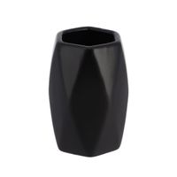 Portacepillo Gres Tendance con Forma Diamentro Negro