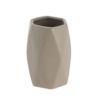 Portacepillo Gres Tendance con Forma Diametro Taupe