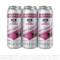 Sixpack Bebida RTD Smirnoff Ice Red Berries Lata 355ml