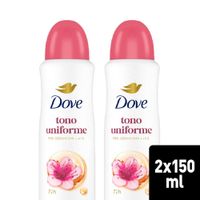 Twopack Antitranspirante Dove Tono Uniforme 150ml
