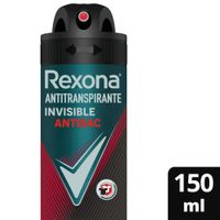 Antitranspirante en Aerosol Rexona Men Antibacterial + Invisible 150ml