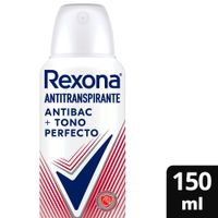 Antitranspirante en Aerosol Rexona Antibacterial Tono Perfecto 150ml