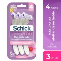 Schick Quattro Piel Delicada 3un
