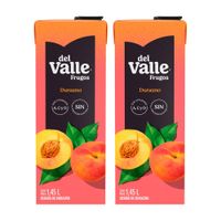 Twopack Bebida de Durazno Frugos del Valle Caja 1.45L