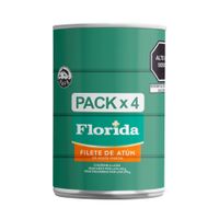 Fourpack Filete de Atún en Aceite Florida 140g