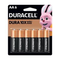 Pilas Alcalinas AA Pack 4 + 2 unid