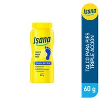 Talco para Pies Isana Triple Acción 60g