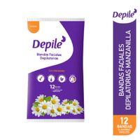 Bandas Depilatorias Faciales Depilé Manzanilla 6un