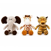 Peluche de Animal de la Selva Sentado de 25cm