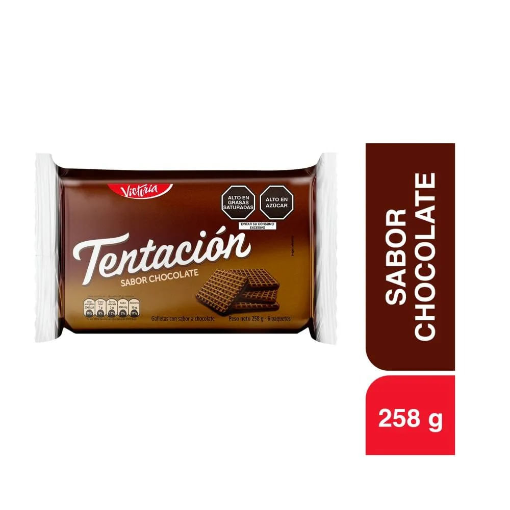 Sixpack Galleta Tentación Chocolate 43g