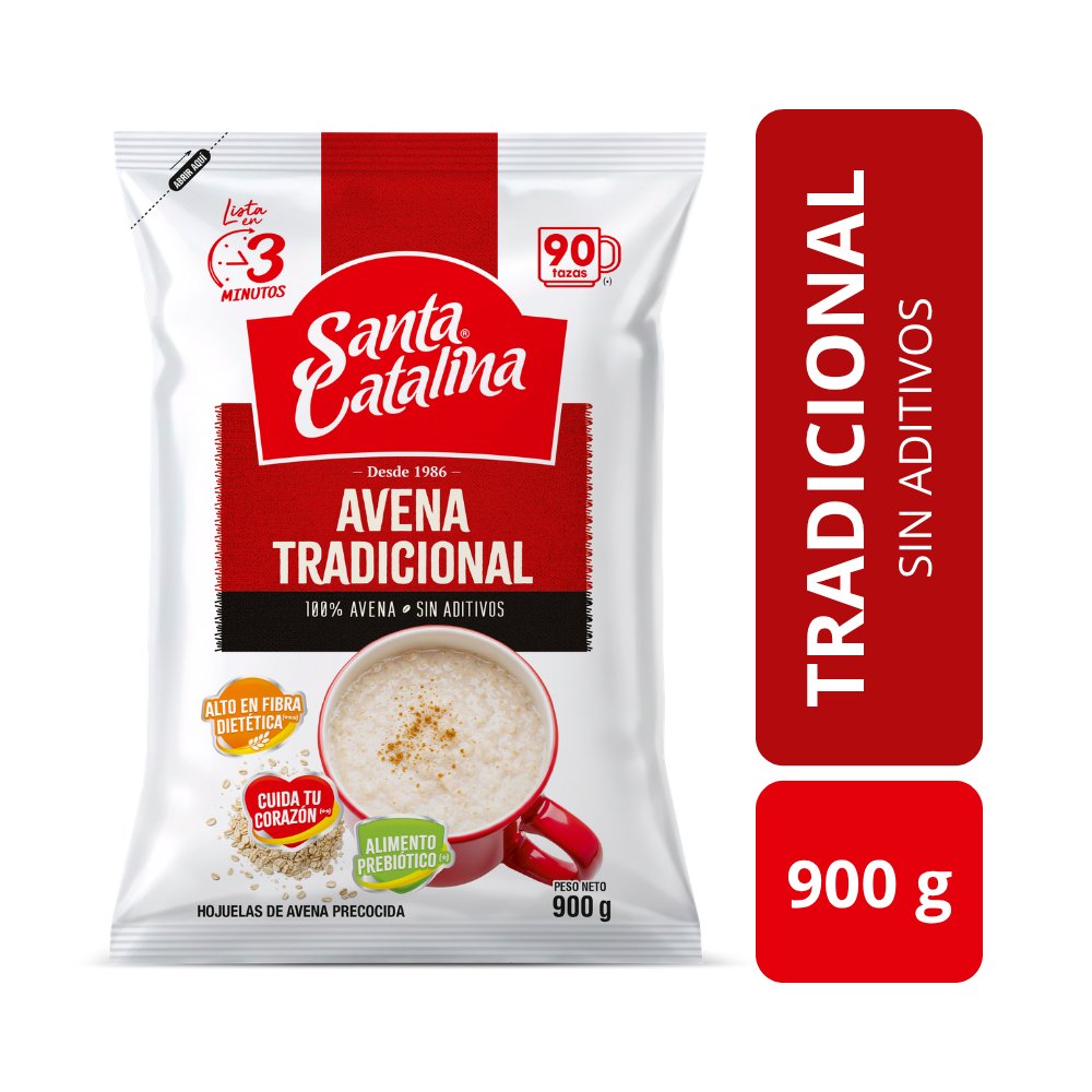 Hojuelas de Avena Precocida Santa Catalina 900g