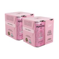 Fourpack x2 Mixer Mr Perkins Pink Soda Lata 180ml